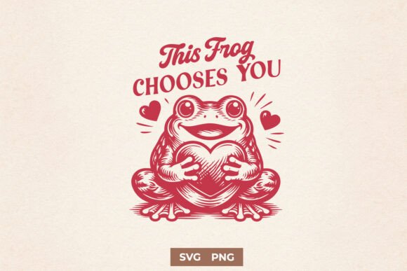 This Frog Chooses You Funny SVG PNG Graphics for Crafts