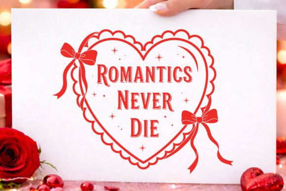Valentine Romantics Never Die SVG PNG for Graphics and Crafts